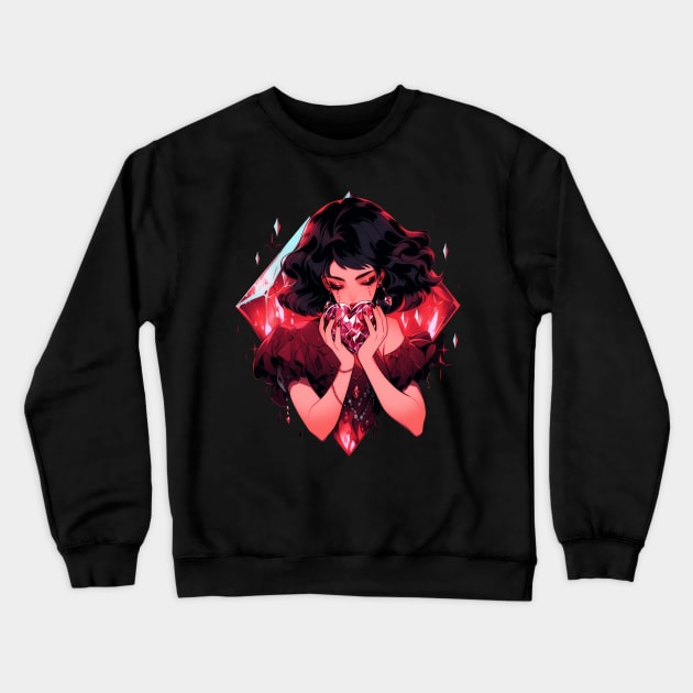 Girls Love Gems Crewneck Sweatshirt by DarkSideRunners